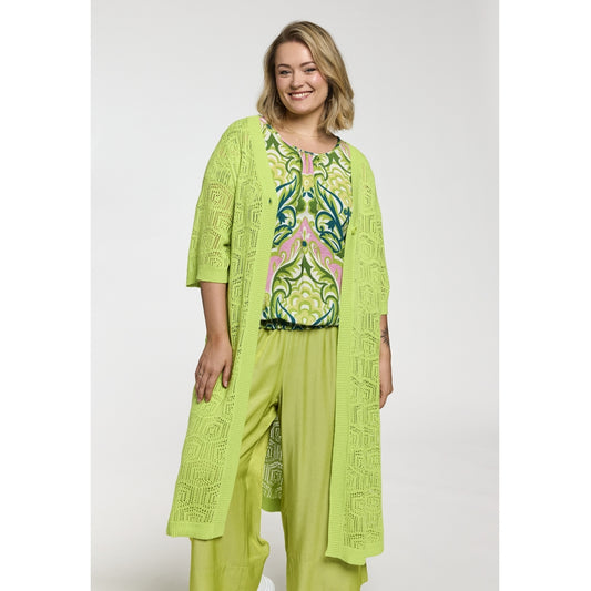 Gozzip Woman GJenna knit cardigan Cardigan Lime Green