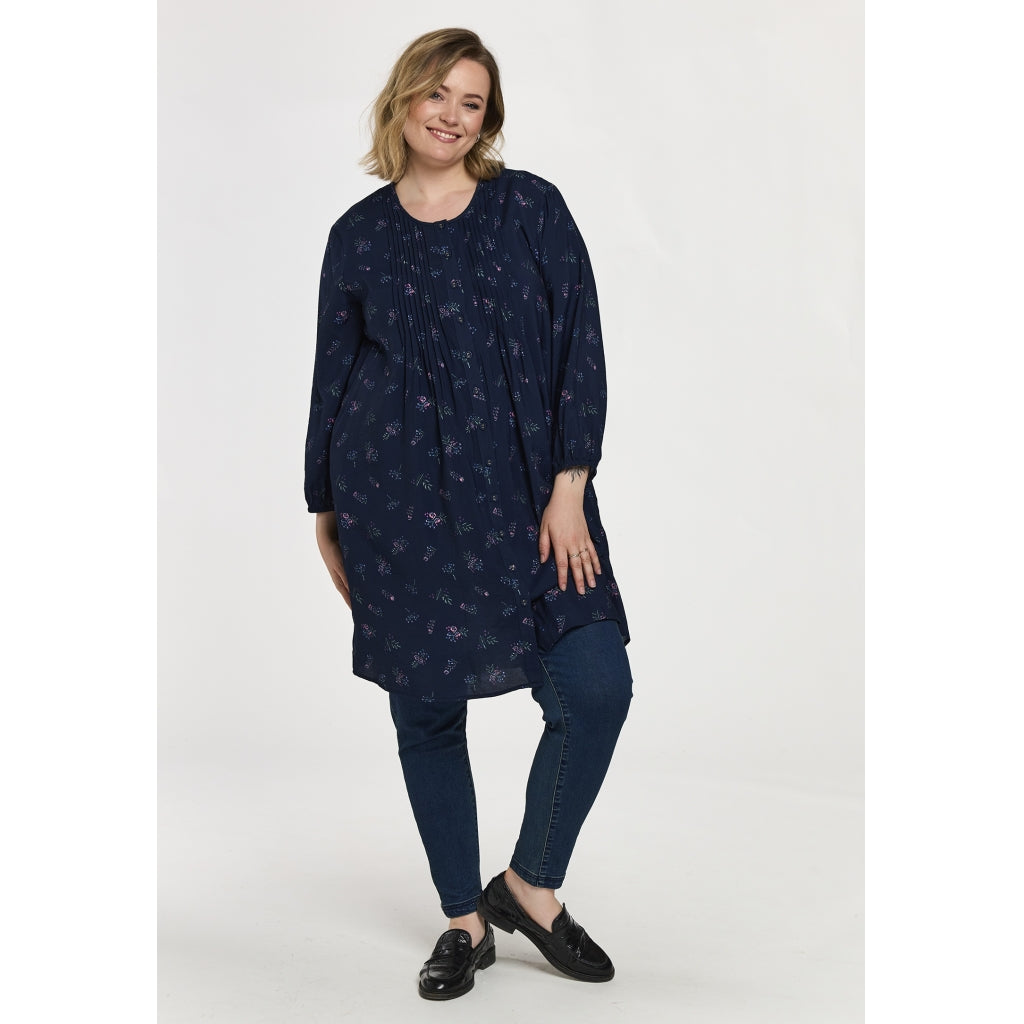 Gozzip Woman GJohanne Shirt Tunic Shirt Tunic Navy Print