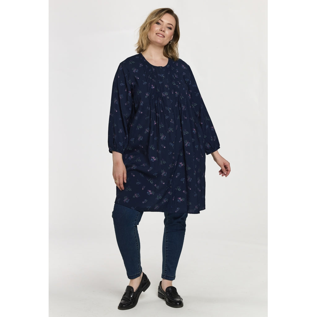 Gozzip Woman GJohanne Shirt Tunic Shirt Tunic Navy Print