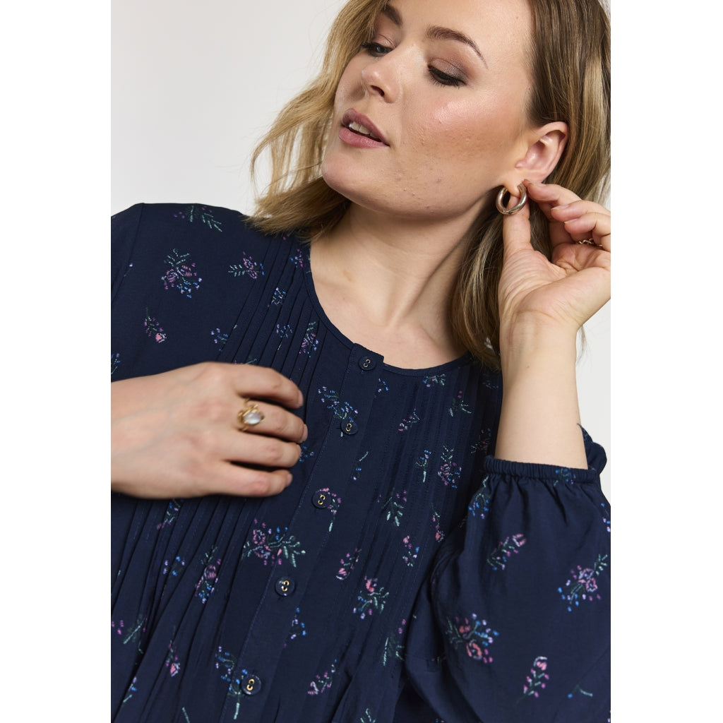 Gozzip Woman GJohanne Shirt Tunic Shirt Tunic Navy Print