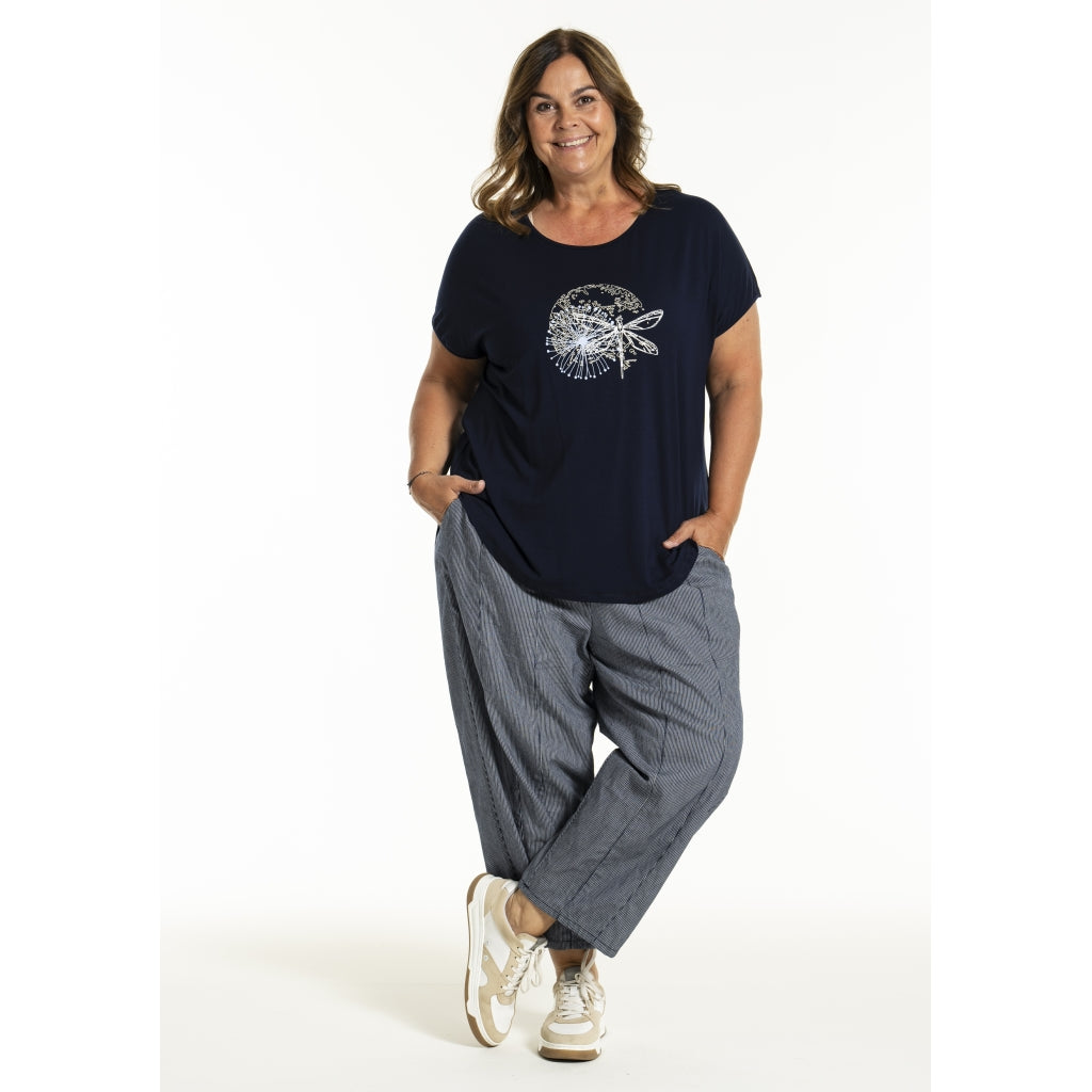 Gozzip Woman GJoye Pants Pants Denim Blue