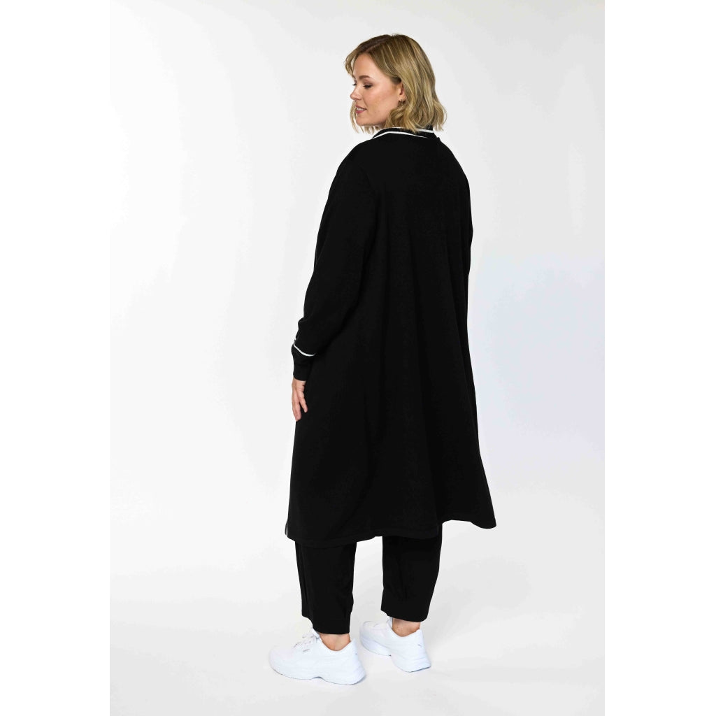 Gozzip Woman GKajsa Long Cardigan Long Cardigan Black/Offwhite