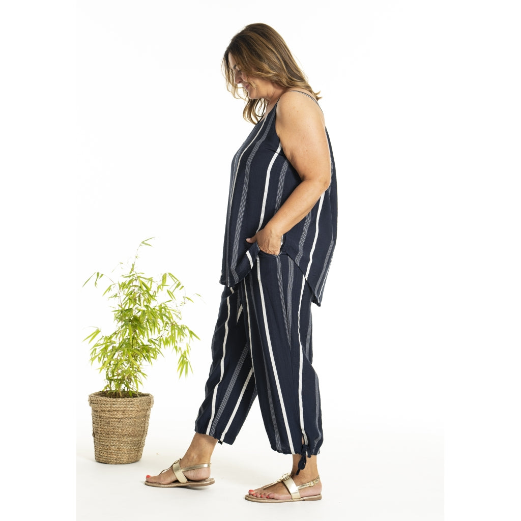 Gozzip Woman GKarla Top Top Navy stripe