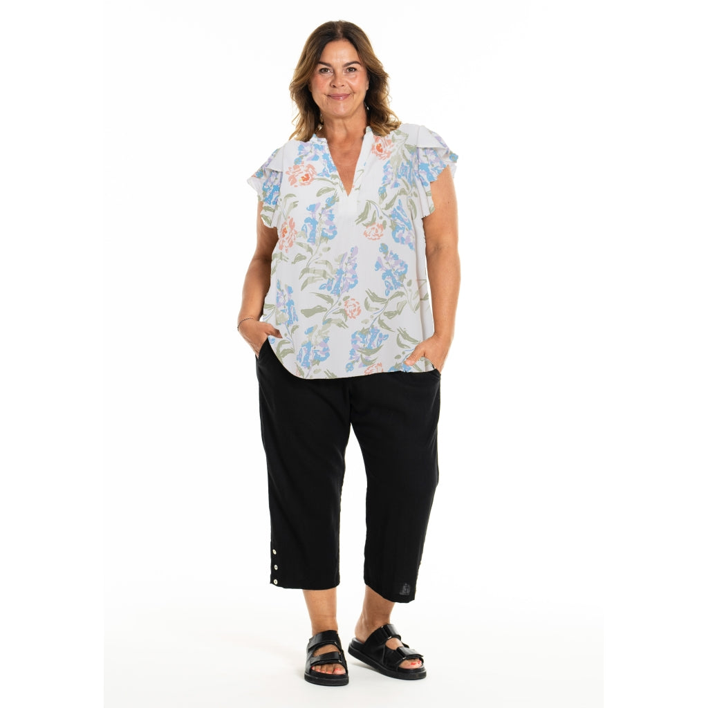 Gozzip Woman GKaruna Blouse Blouse Offwhite with print