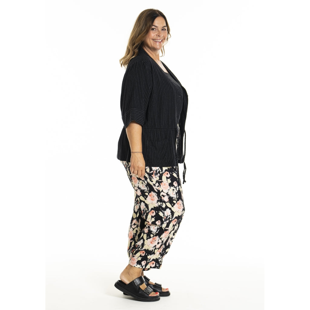 Gozzip Woman GKatarina Shirt Jacket Shirt Jacket Black Stripe