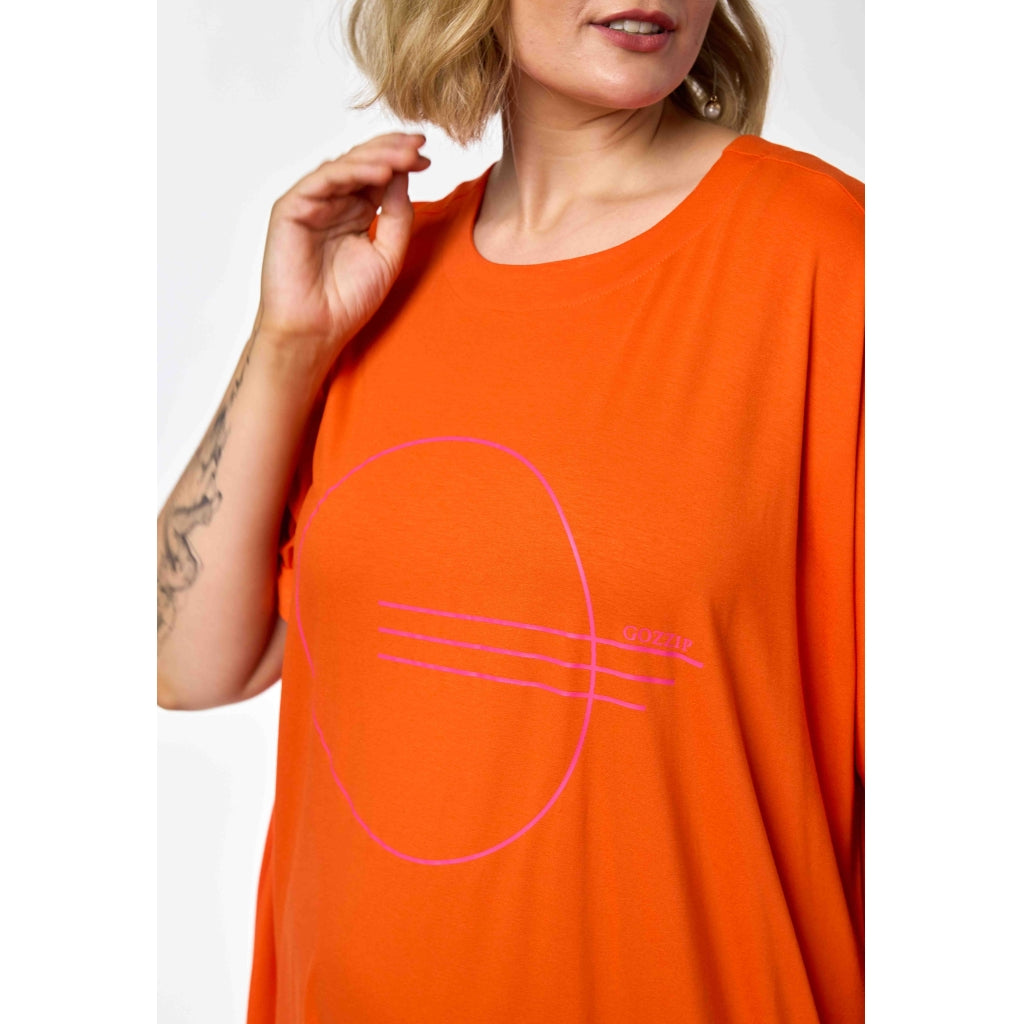 Gozzip Woman GLis Dress Dress Orange