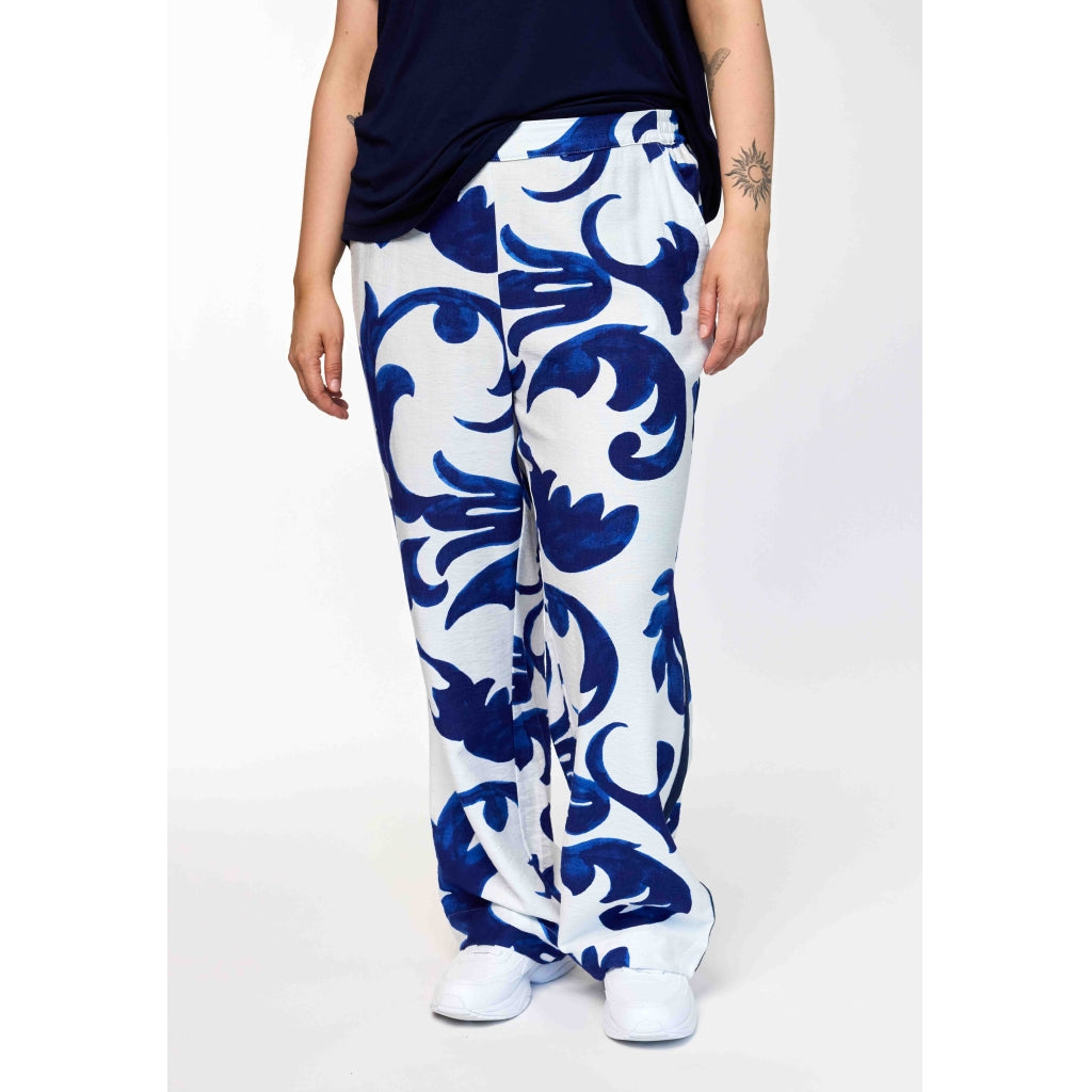 Gozzip Woman GLovise Pants Pants Offwhite-Blue