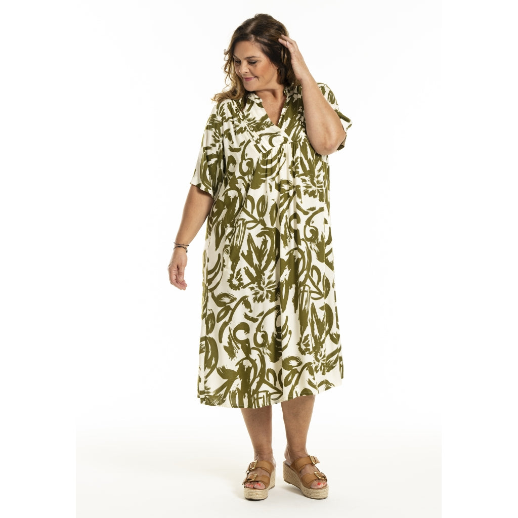 Gozzip Woman GMajken Dress Dress Offwhite-olive