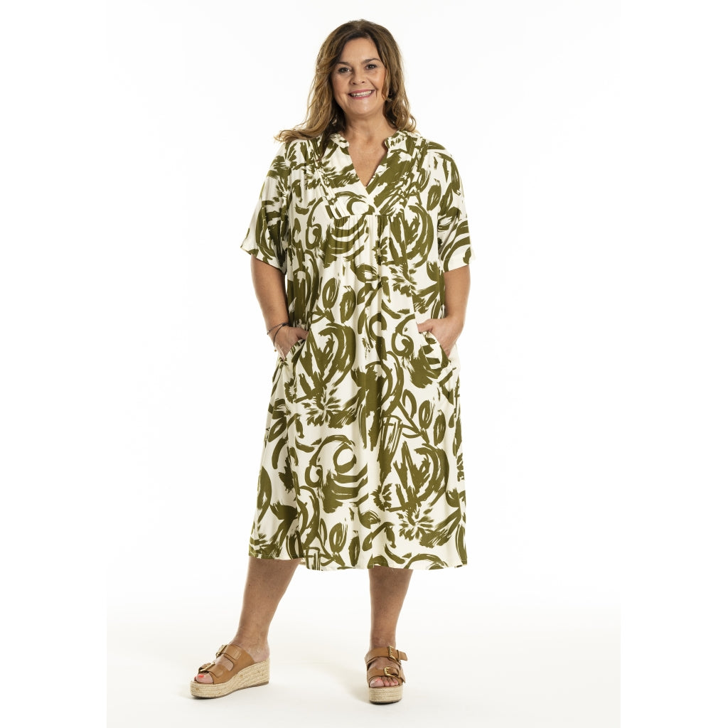 Gozzip Woman GMajken Dress Dress Offwhite-olive