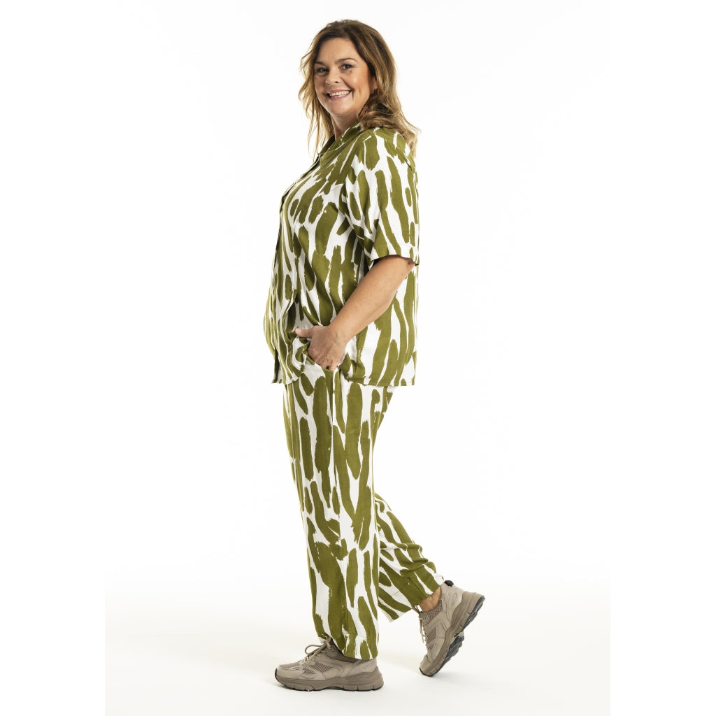 Gozzip Woman GMarlene Blouse Blouse Olive Print