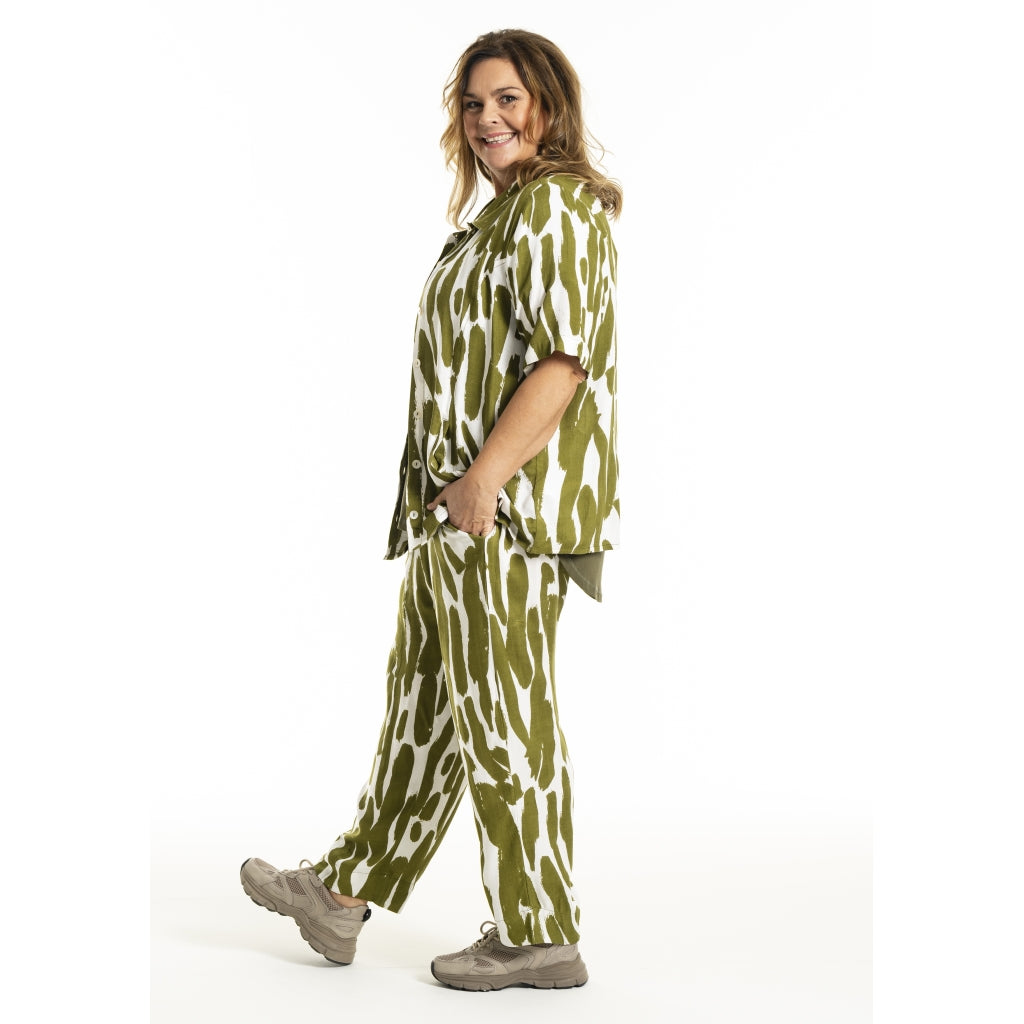 Gozzip Woman GMarlene Blouse Blouse Olive Print