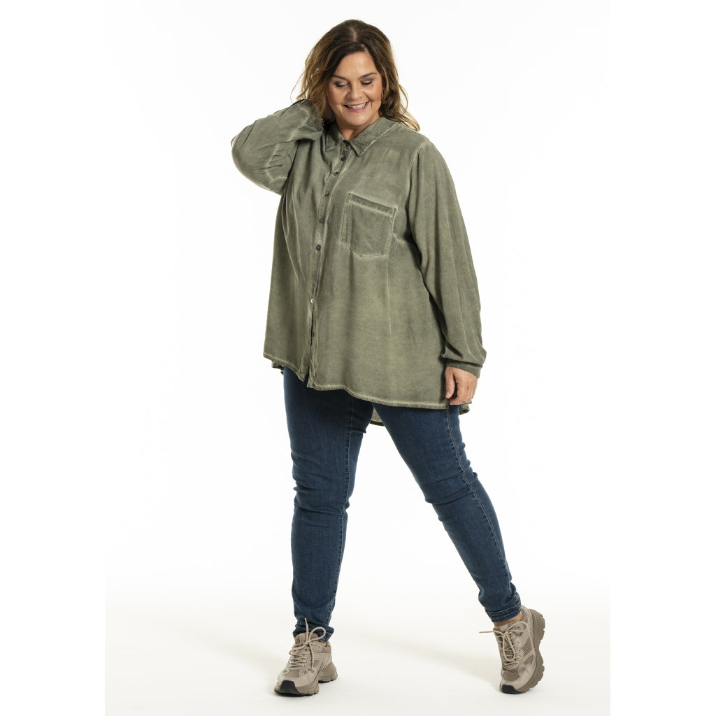 Gozzip Woman GMay Shirt Shirt Olive