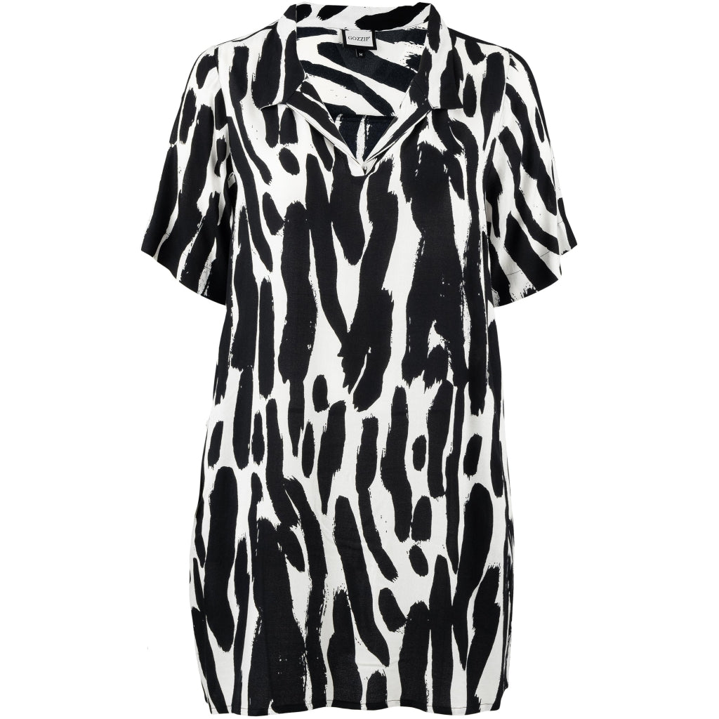 Gozzip Woman GMette Tunic Tunic Off-White Print