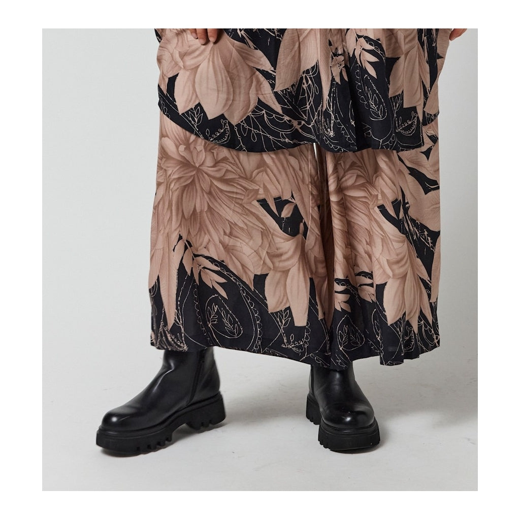 Gozzip Woman GMillie Wide Pants Pants Black with sand board