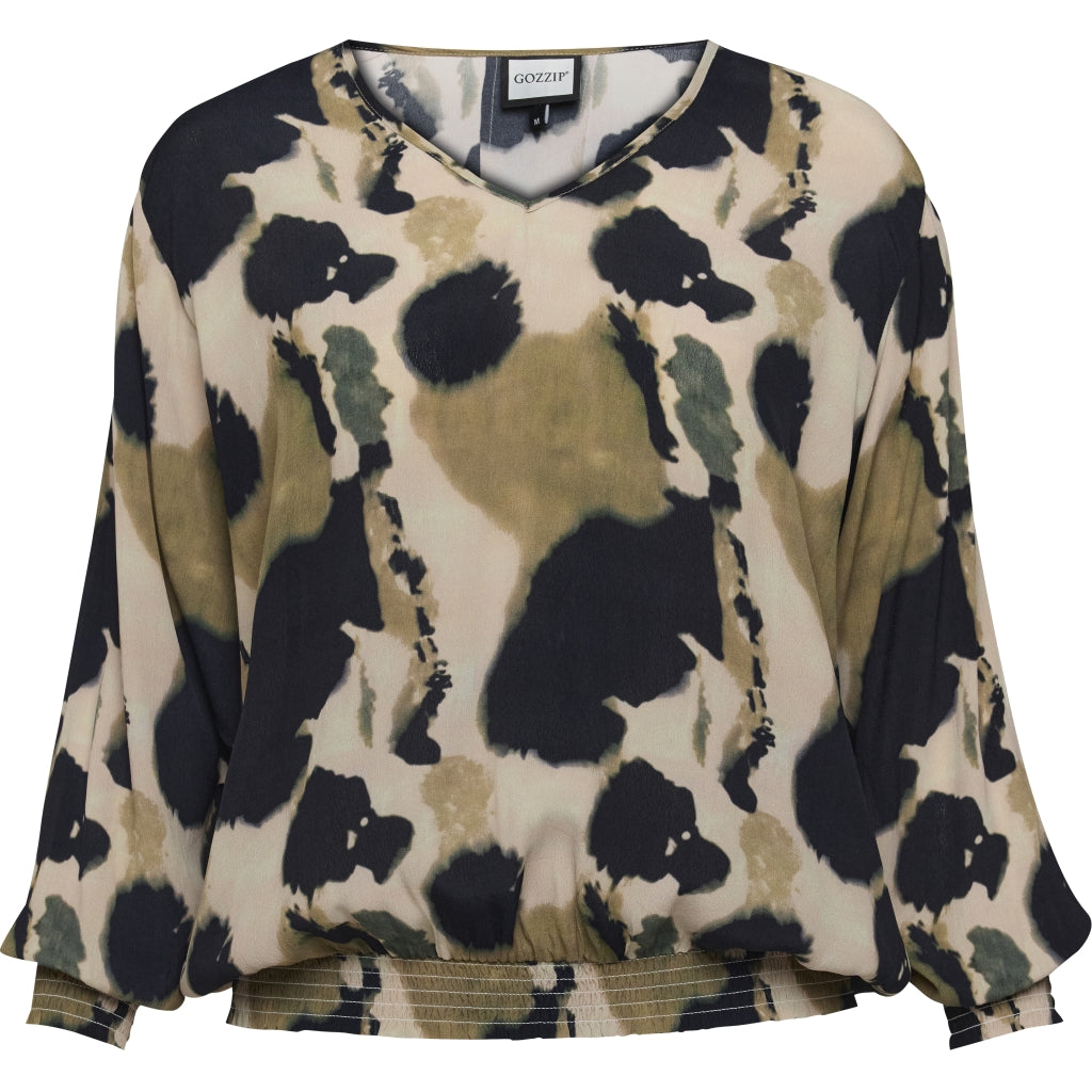 Gozzip Woman GMirabelle Blouse Blouse Beige/Black