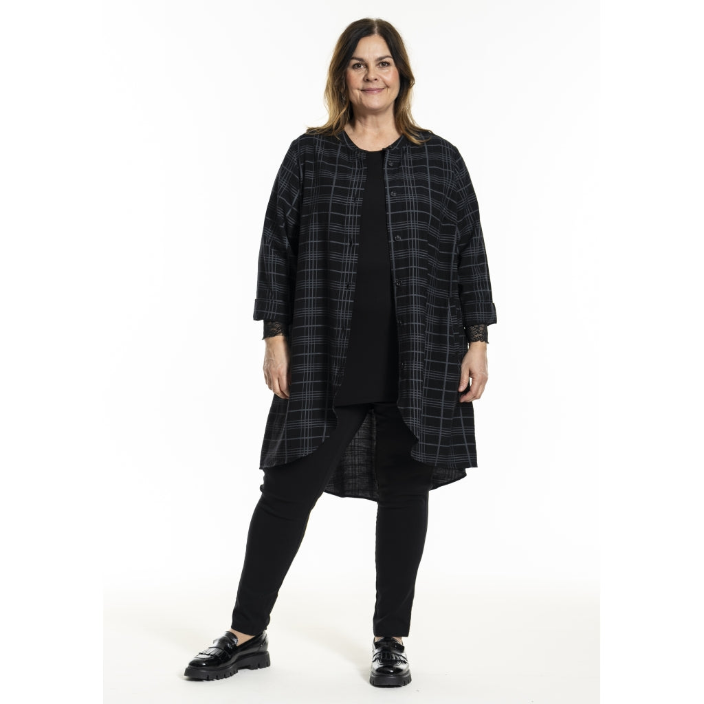 Gozzip Woman GMonna Shirt Tunic Shirt Tunic Black/Grey