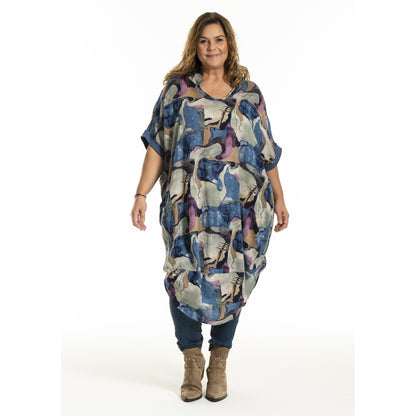 Gozzip Woman GMuna Dress Dress Blue print