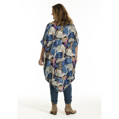 Gozzip Woman GMuna Dress Dress Blue print