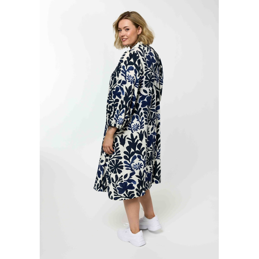 Gozzip Woman GNelly Dress Dress Blue print