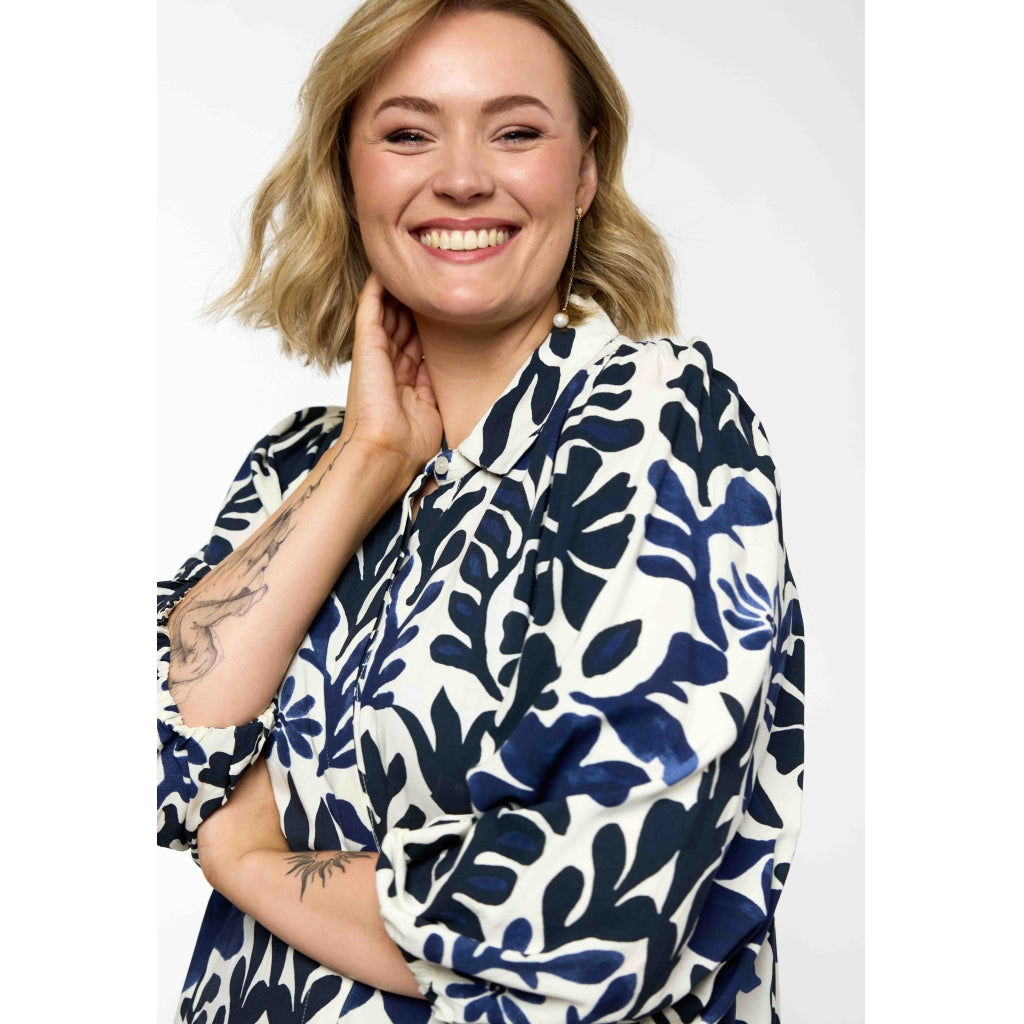 Gozzip Woman GNelly Dress Dress Blue print