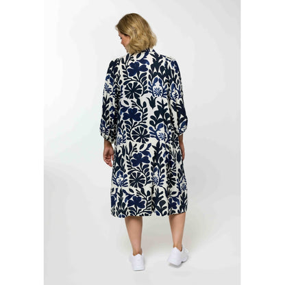 Gozzip Woman GNelly Dress Dress Blue print
