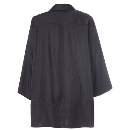 Gozzip Woman GRuna A shaped shirt Shirt Black