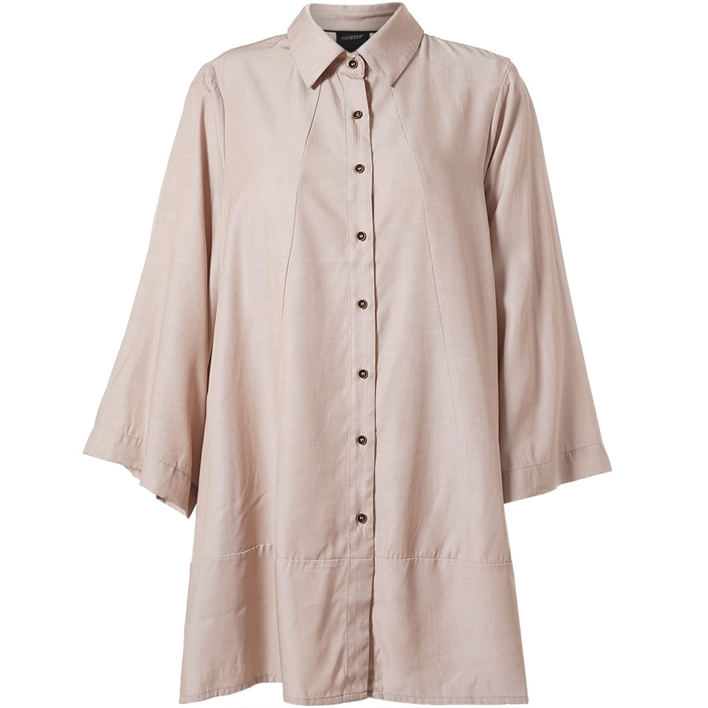 Gozzip Woman GRuna A shaped shirt Shirt Sand