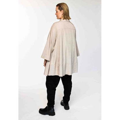 Gozzip Woman GRuna A shaped shirt Shirt Sand