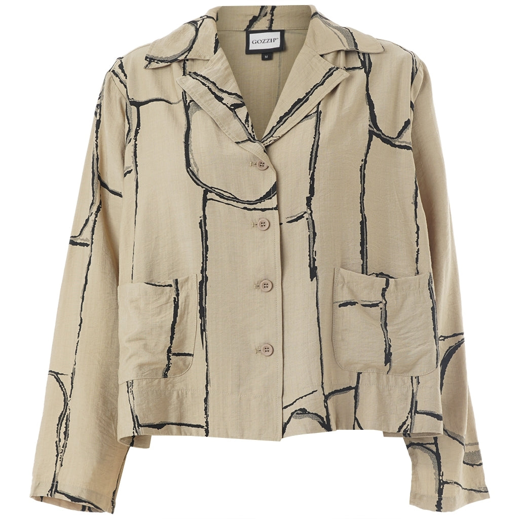 Gozzip Woman GSif Shirt Jacket Shirt Jacket Beige/sand