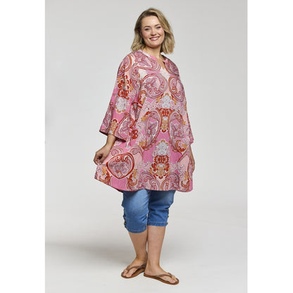 Gozzip Woman GSkuld Tunic Tunic Red mix print