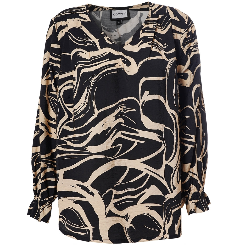 Gozzip Woman GSofia Blouse Blouse Black/Latte