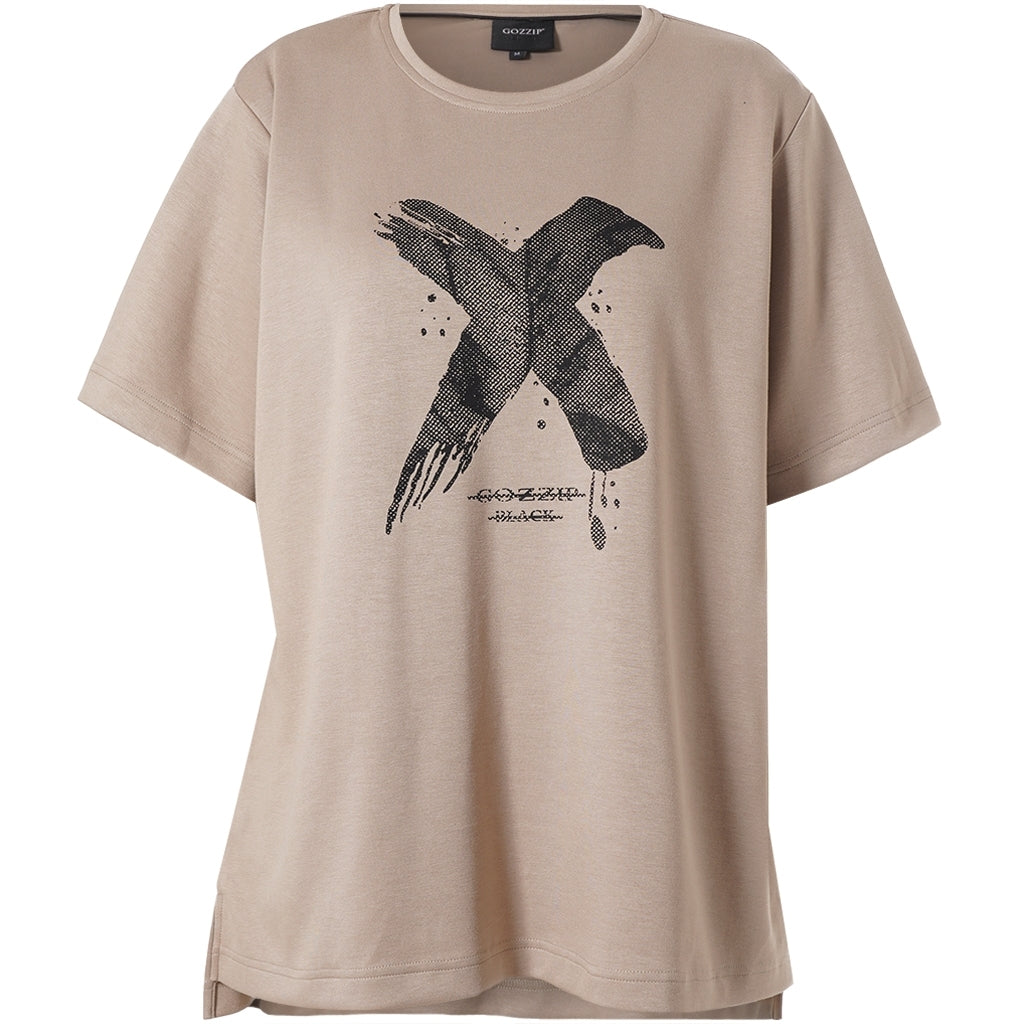 Gozzip Woman GTine T-shirt with print T-Shirt Sand