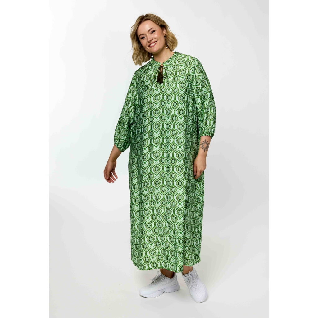 Gozzip Woman GUna Dress Dress Green Print