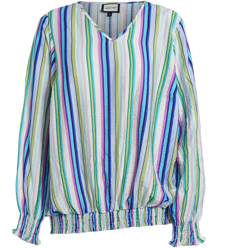 Gozzip Woman GVera Blouse Blouse Green Print