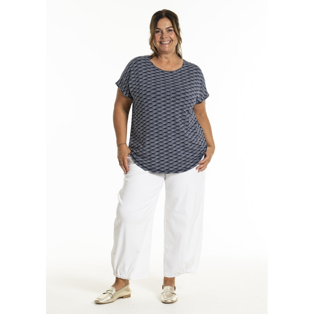 Gozzip Woman Gitte T-shirt with print T-Shirt Navy Print