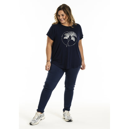Gozzip Woman Gitte T-shirt with print T-Shirt Navy