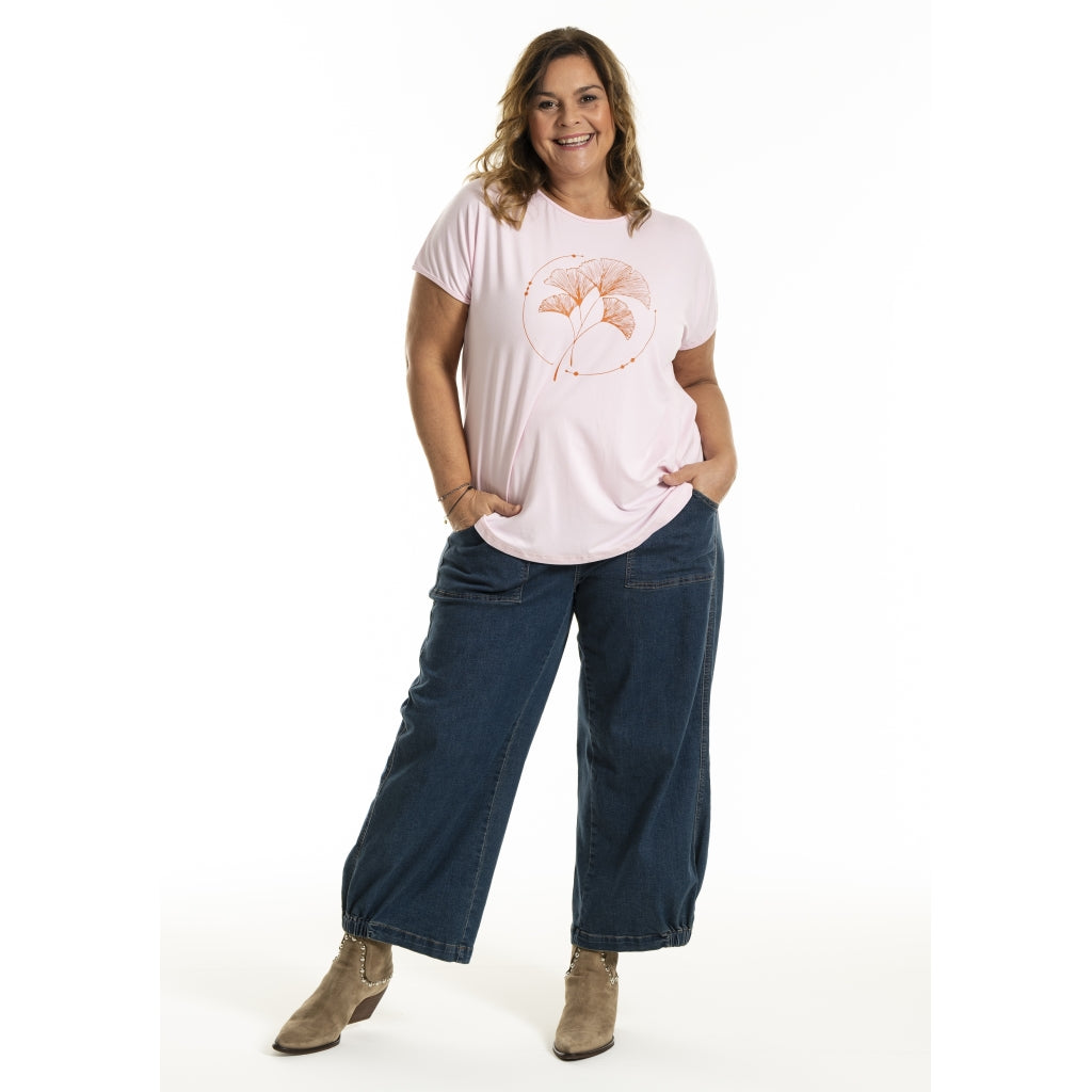 Gozzip Woman Gitte T-shirt with print T-Shirt Rose
