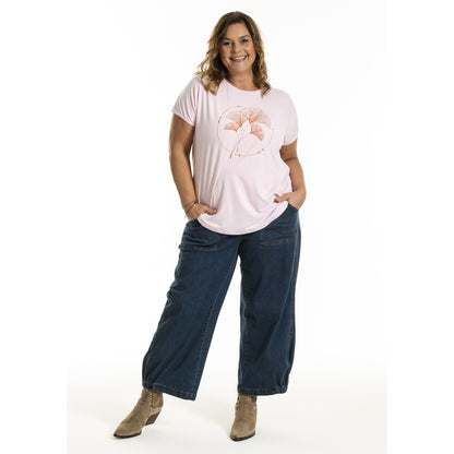 Gozzip Woman Gitte T-shirt with print T-Shirt Rose