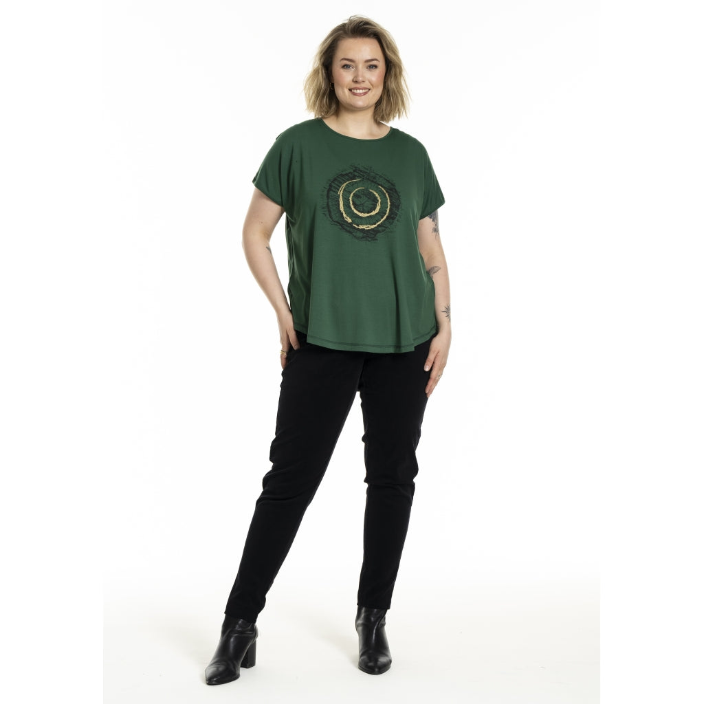 Gozzip Woman Gitte T-shirt with print T-Shirt Green