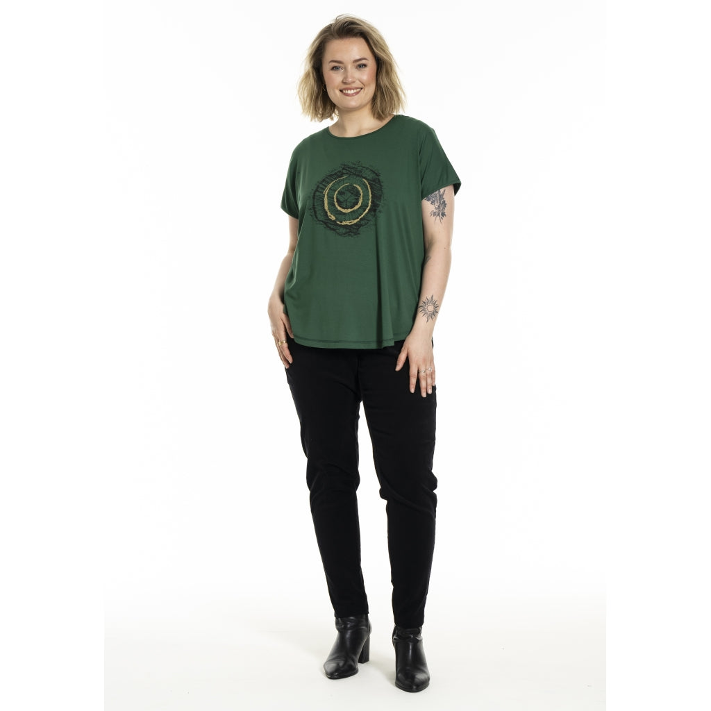 Gozzip Woman Gitte T-shirt with print T-Shirt Green