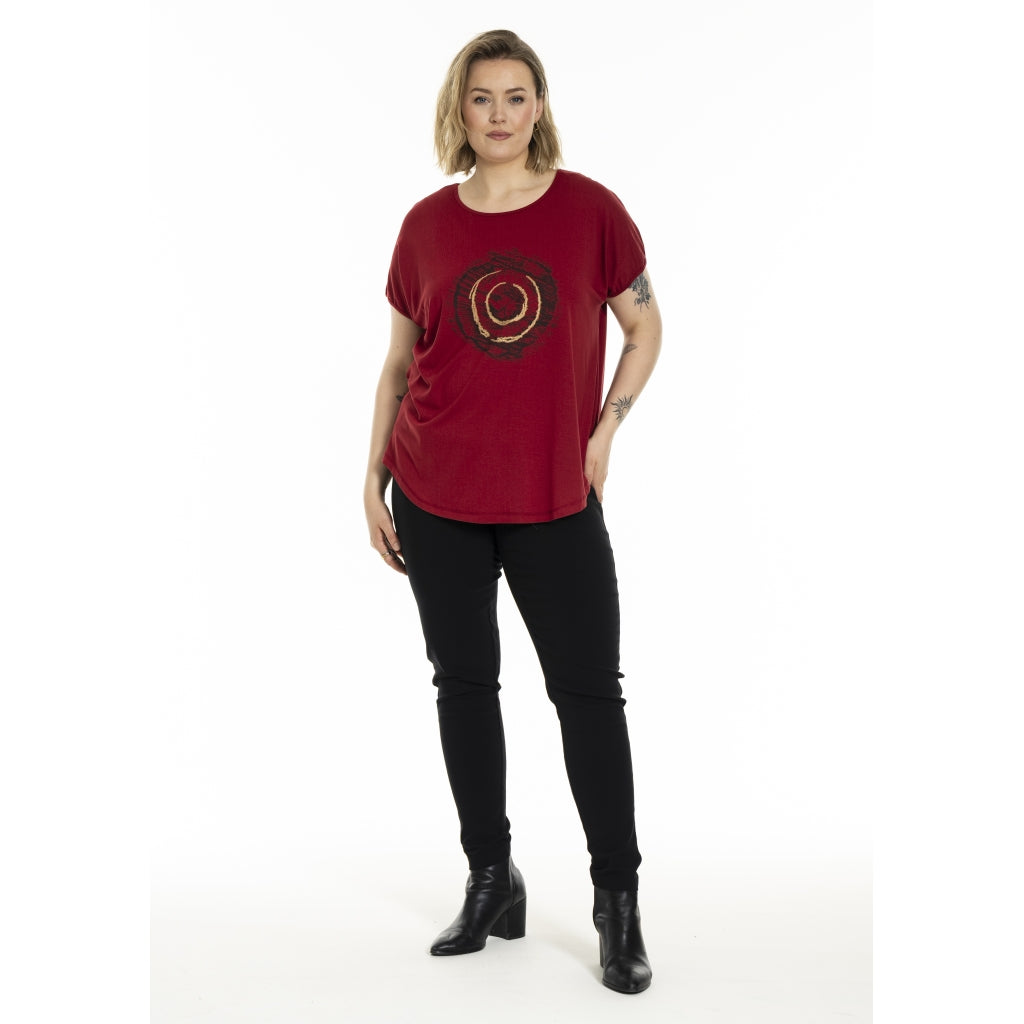 Gozzip Woman Gitte T-shirt with print T-Shirt Scarlet